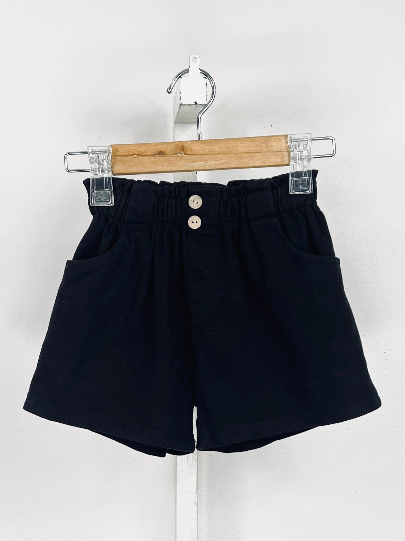 Katoenen shorts met elastische taille